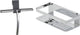 Tiger caddy - doucherek 24 cm met douchewisser inclusief glashaak - raamwisser - chroom
