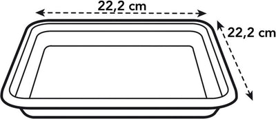 Elho loft urban schotel vierkant 22 - schotel voor buiten - ø 22.0 x h 3.1 cm - antraciet