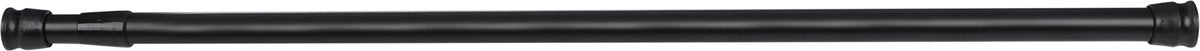 Barra de ducha redonda Differnz - ajustable - de 75 a 125 cm - negra