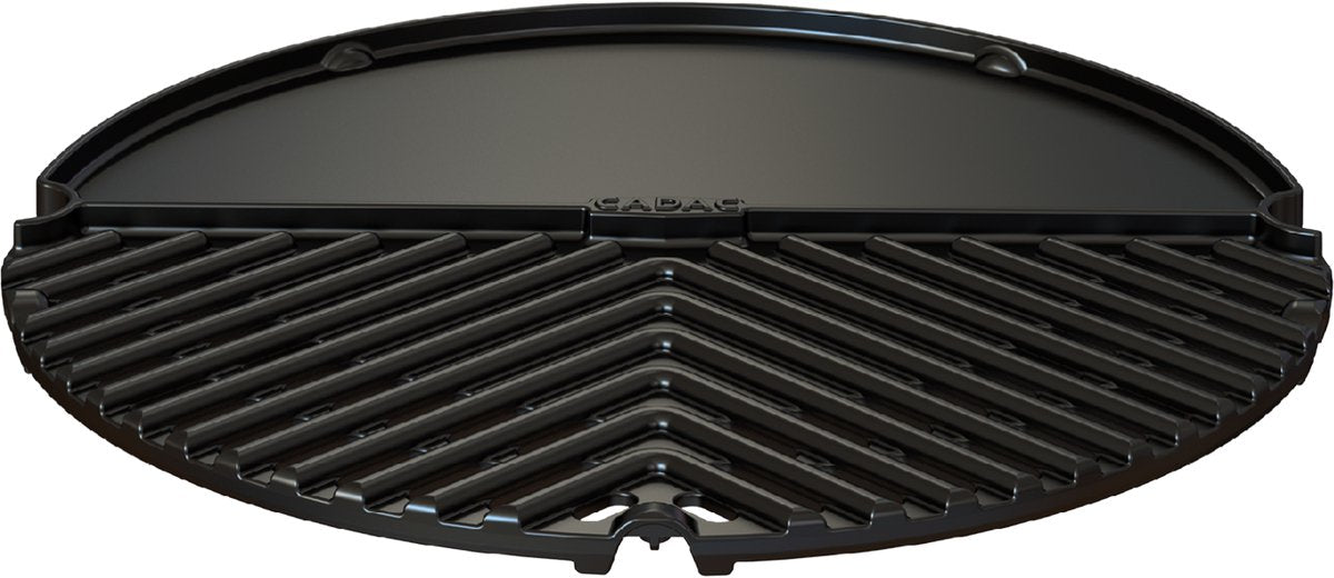 Cadac dometic - bbq 2 plancha 40 - revestimiento cerámico - mitad barbacoa, mitad plancha