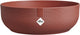 Elho jazz bowl 28 - macetero de interior - 100% plástico reciclado - ø 27,5 x h 9,0 cm - rojo toscano