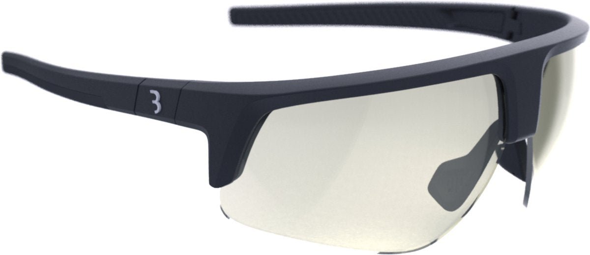 Bbb cycling comet ph cycling glasses photochromic lenses - durable sports glasses for men and women - cycling glasses for racing, MTB gravel - photochromatic sunglasses - matte black - bsg-75ph