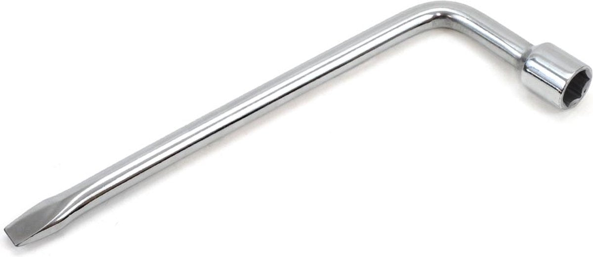 Llave para tuercas de rueda de coche sin marca sans marque - 17 mm - cromada - llave para ruedas