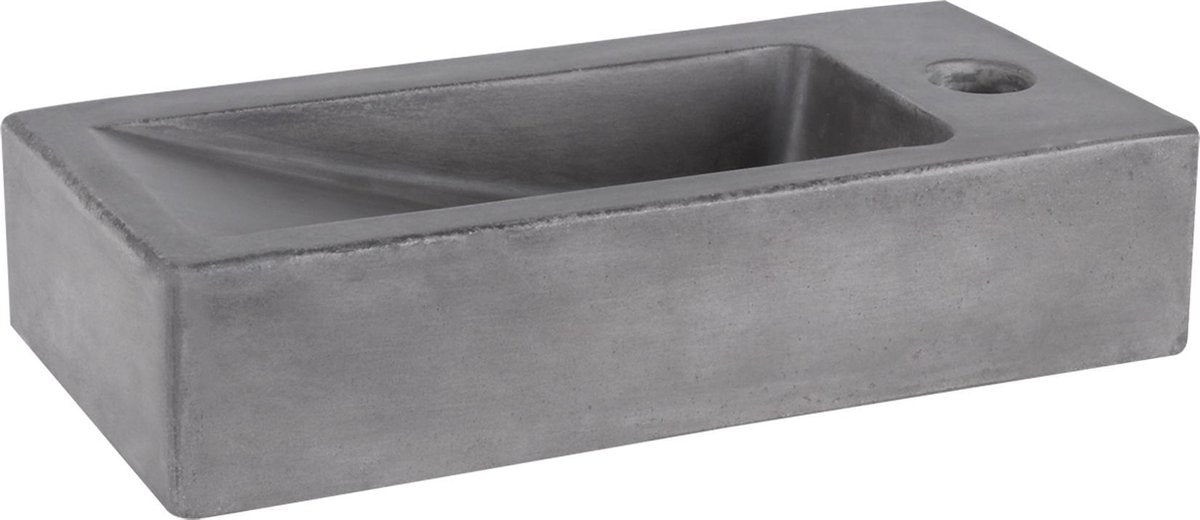 Differnz doni - fontana in cemento grigio scuro - 36 x 16 x 8 cm