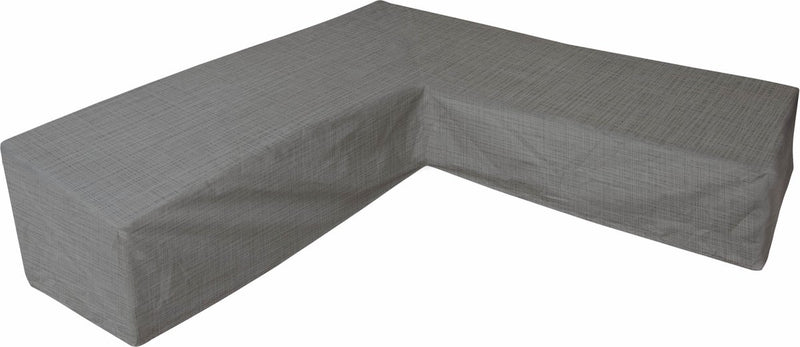 Eurotrail funda impermeable para sofá esquinero en forma de L, cantonic 305x305x100 70 cm, gris