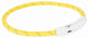 Trixie Collar Dog Flash Light Collar USB TPU Nylon Orange