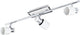Eglo davida - plafondspots - 3 lichts - chroom, wit