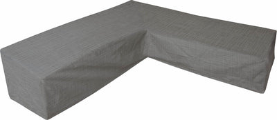 Eurotrail waterdichte hoes voor l vormige loungeset, hoekbank, cantonic 275x220x100 70 cm, grijs