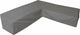 Eurotrail funda impermeable para lounge set r en forma de L, sofá esquinero, cantonic 280x350x100 70 cm, gris