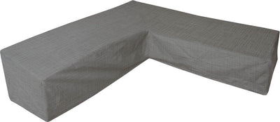 Eurotrail waterdichte hoes voor l vormige loungeset, hoekbank, cantonic 225x225x100 70 cm, grijs