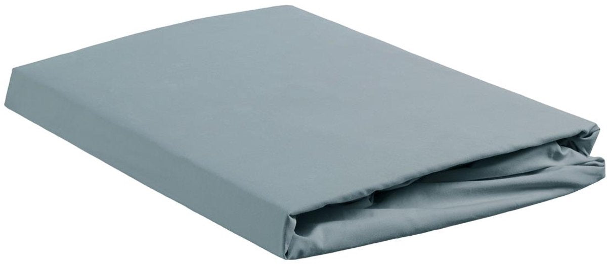 Ambiante katoen - splittopper hoeslaken - 200x200 210 - blauw