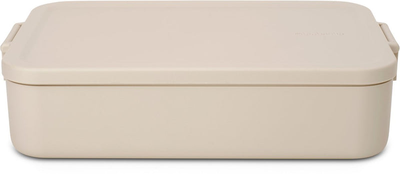 Brabantia make take lunch box panera - grande - plástico - beige suave