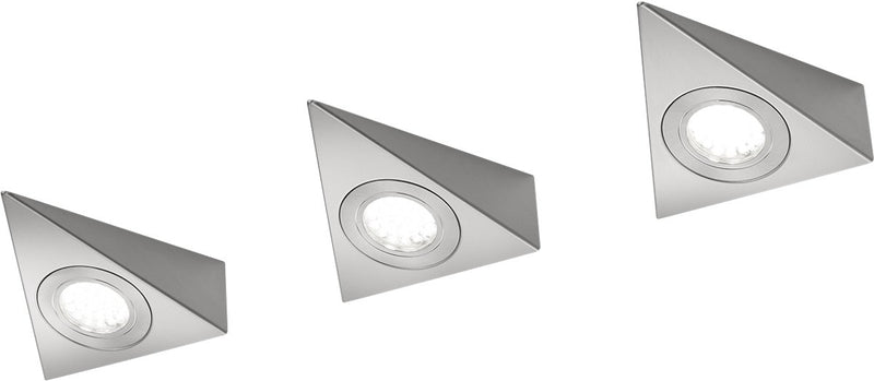 Trio ecco - lámpara de pared - níquel mate - incl. 3x SMD 3 W - interruptor de cable - giratorio - montaje en pared - flexible - conectar