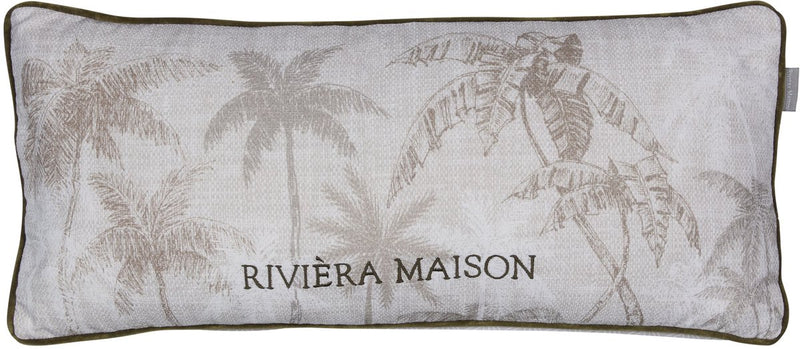 Riviera maison rivièra maison cuscino con palme cuscino decorativo - 30 x 70 cm - sabbia