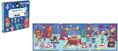 Janod - magneti stories - animal party - educational magnet set