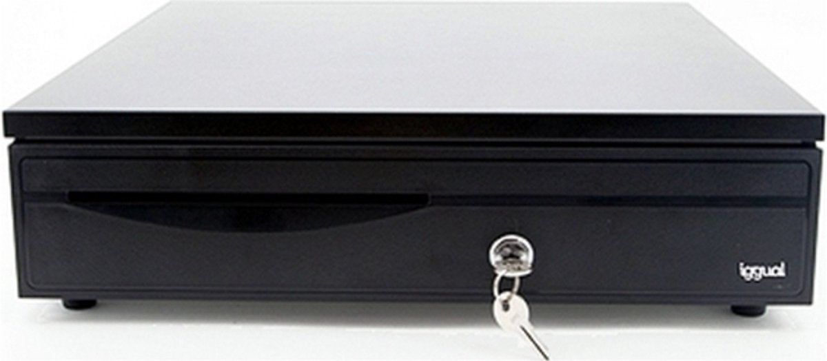 Cassetto registratore di cassa Iggual iron-30 nero