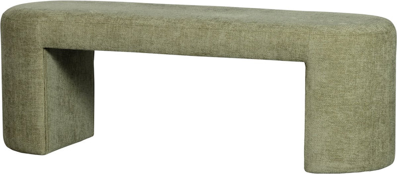 Banco Woood Jacob - chenilla - verde oliva - 46x130x46