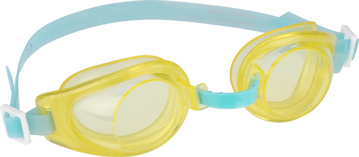 Occhialini nuoto Waimea - bambini - giallo blu - protezione UV - antiappannamento