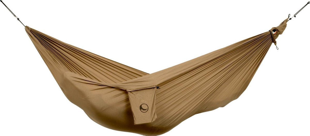 Ticket to the moon - hangmat + hoes - compact - 500 gr - 320 x 150 - brown