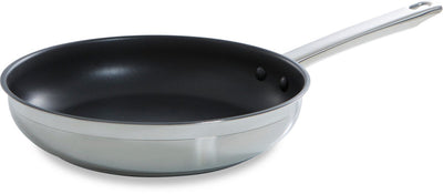 Bk all-round frying pan 28cm - pfas-free non-stick coating - induction frying pan - ceramic frying pan - oven safe up to 230°c - stainless steel handle - silver