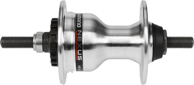 Shimano voornaaf voor rollerbrake - 36 spaakgaten - zilver - 100 mm inbouwmaat