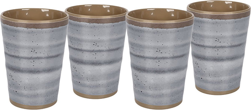 Bo-camp - tazza - halo - grigio - 4 pezzi