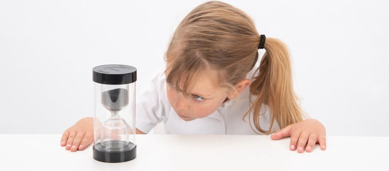 Tickit reloj de arena juguete educativo colorbrillante 30 minutos negro.