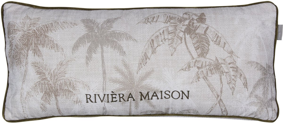 Riviera maison rivièra maison palms cushion sierkussen - 30 x 70 cm cm - zand