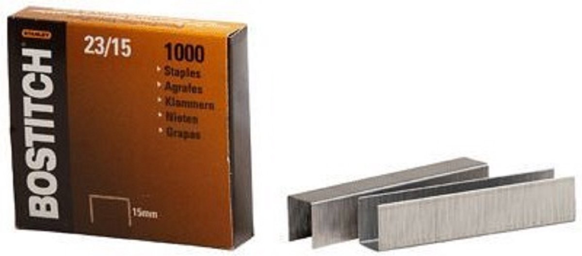 Graffe Bostitch 23-15-1m 15 mm zincate per b310hds 00540 hd-23l17 hd-12f