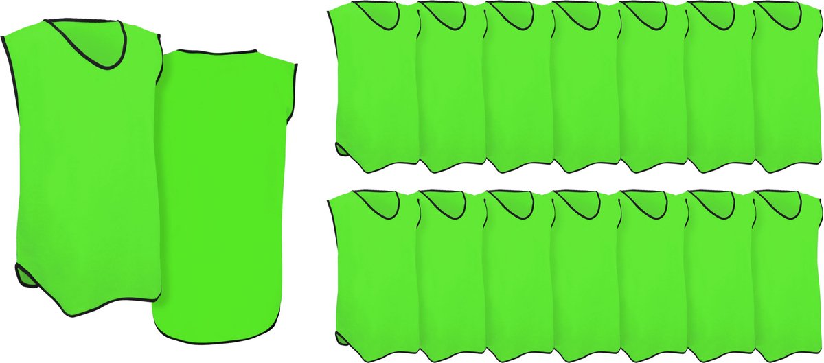 Gilet da allenamento Avento - adulti - set da 15 - verde