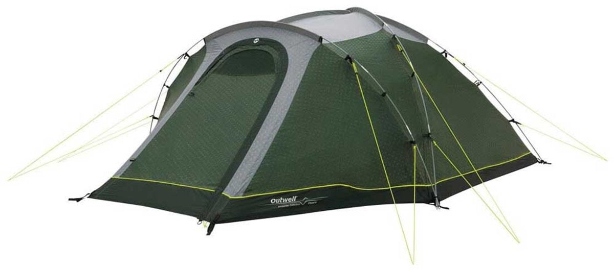 Outwell cloud 4 tent - luifels uitbouwen -