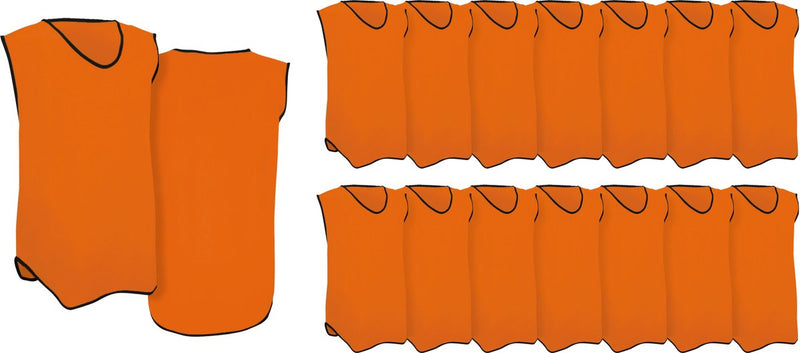 Gilet da allenamento Avento - adulti - set da 15 - arancione