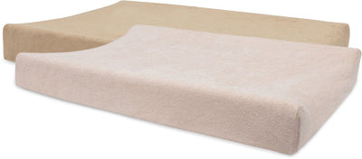 Jollein copri fasciatoio in spugna 50x70 cm - fasciatoio morbida - biscotto rosa canina - 2 pezzi