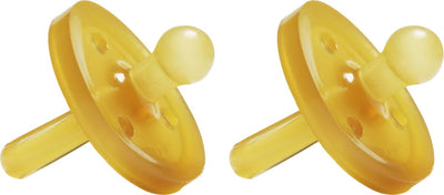 Natursutten rubber pacifier - 0-6 months - round shield - cherry spout - 2 pieces
