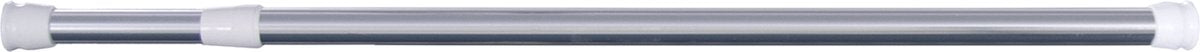 Differnz round douchestang - om vast te klemmen - aluminium veredeld - 75 x 125 cm - chroom