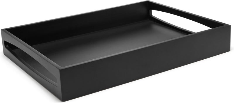 Leopold vienna - bandeja rectangular 40x30x6cm mdf negro