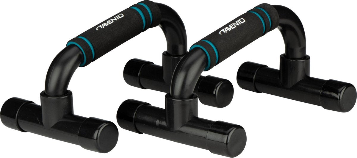 Manopole push-up Avento - nero blu