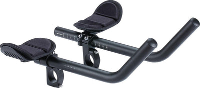 Bbb cycling extra long aerobar racing bike - adjustable recline handlebars with armrest - time trial handlebars - triathlon handlebars - compatible with 31.8 or 25.4 mm bicycle handlebars - aeromax bhb-60