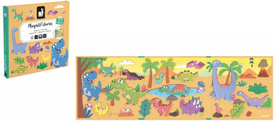 Janod - magneti stories - dinosaurio - set de imanes educativos