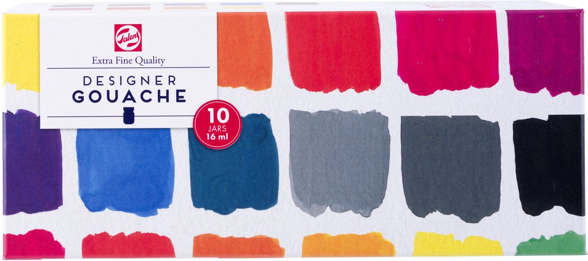 Talens Gouache Extra Nice Set, Vials 10x16ml