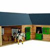 Kids Globe Globe Horse Corner estable con 3 cajas y almacenamiento 1:24