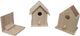 Cuadrona de la casa de pájaros de madera con techo extraíble