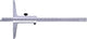 Limit dieptemeter uit roestvrij staal mat verchroomd 1 20 mm din862 200 mm depa200