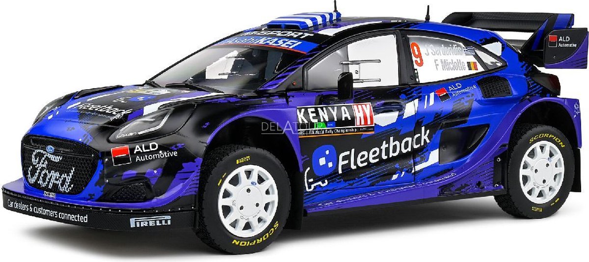 Solido ford puma rally 1 rally kenya '22 #9 serderidis miclotte schaal 1:18