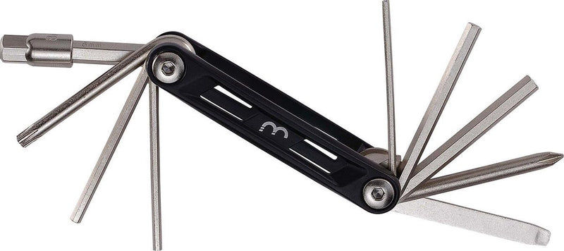 Bbb Cycling Maxifold s Attrezzi per Biciclette - Set di Attrezzi con Leve per Pneumatici - Mini Attrezzi per Biciclette - 10 Funzioni Diverse - BTL-141S