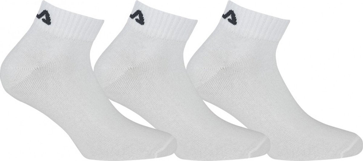 Fila - ankle socks 3-pack - witte enkelsokken - 35 - 38 - wit