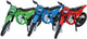 Motocicletta Eddy Toys - con attrezzi e ruote extra - 4 pezzi - metallo plastica - 1 colore casuale
