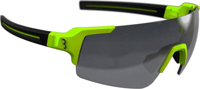 Bbb Cycling gafas de ciclismo full view - gafas de sol sin montura - gafas de ciclismo con 3 lentes - gafas deportivas - amarillo neón mate - bsg-63