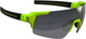 Bbb cycling fullview fietsbril - frameless zonnebril - wielren bril met 3 lenzen - sportbril - mat neon geel - bsg-63
