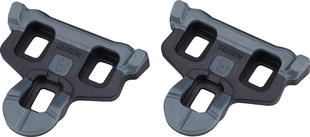 Tacchette BBB Cycling SPD SL - Power Clip - con cuscinetti in gomma antiscivolo - gioco 0° - compatibili con pedali Shimano - tacchette bici da strada - nere - BPD-06F